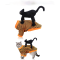 Lustige schwarze Katze, die Hundekleidung aufsteht Katze Haustier Kleidung Halloween Weihnachtskleidung für mittelgroße Hunde